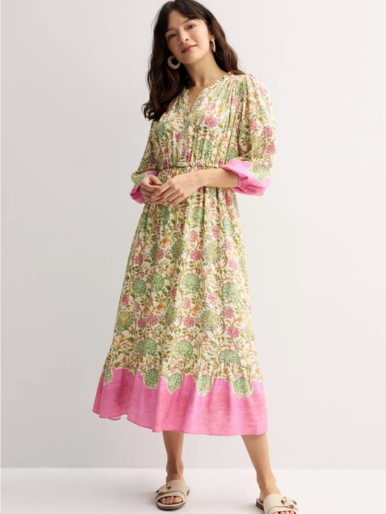 Farmers Market Dresses & Skirts - Farmers Market Puff Sleeve Maxi Dress L Bohemian Puff sleeves flowy